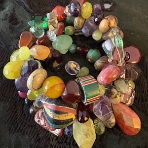 Colorful Triple Tier Wrap Bracelet